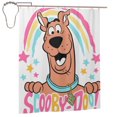 thumbnail image 1 of Cortina de ducha Scooby Doo, juego de cortinas de ducha con dibujos animados encantadores para el baño de niños, niñas, dormitorios universitarios, accesorios de decoración de baño y bañera a prueba, 1 of 8