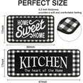 thumbnail image 3 of Buffalo Plaid Kitchen Mats for Floor Set of 2,Anti Fatigue Mats for Kitchen Floor, Comfort Standing Kitchen Rugs and Mat, Non-Slip Cushioned Anti Fatigue Rug,17x30+17x47 Inch, 3 of 7