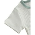 thumbnail image 5 of Seyurigaoka Seyurigaoka Infant Baby Clothes Short Sleeve Tops T-shirt and Shorts Pants Ribbed Outfits, 5 of 6