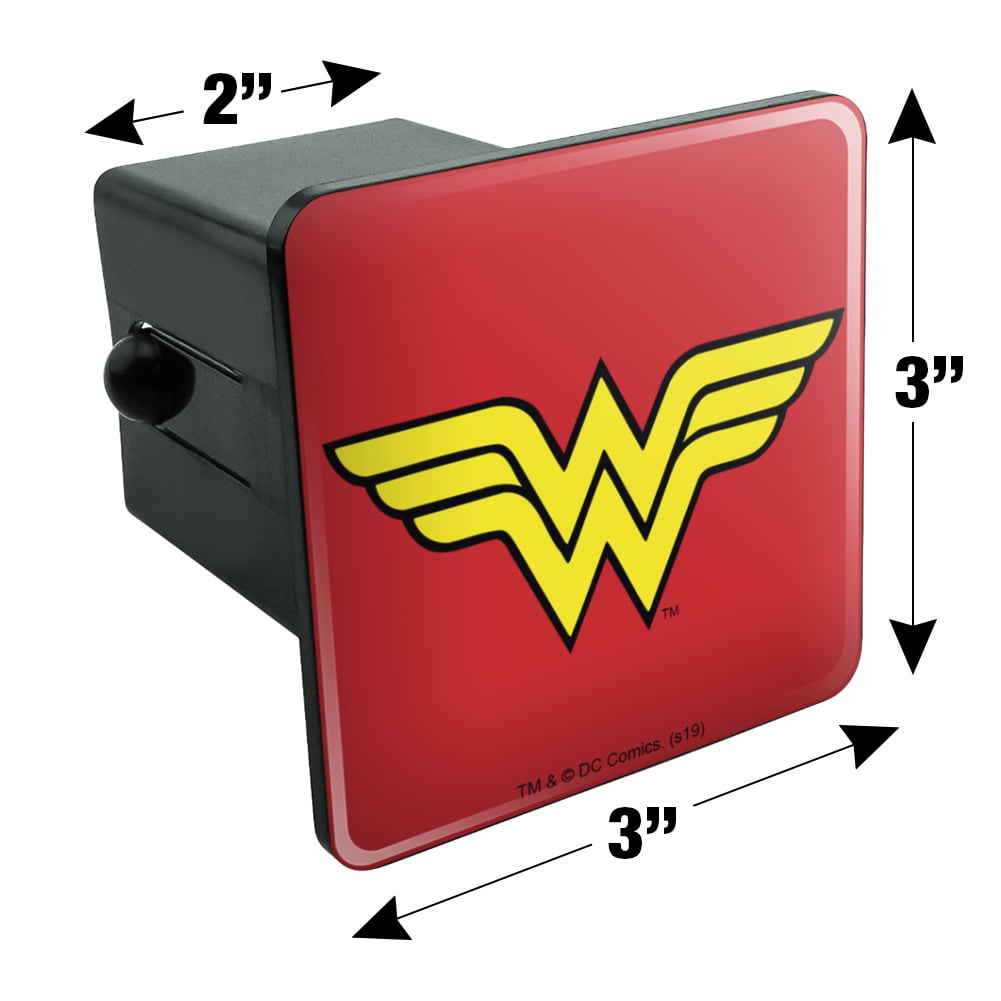 Graphics and More Justice League Batman Athletic Logo Tow Trailer Hitch Cover Plug Insert 