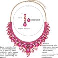 thumbnail image 4 of Conjunto de joyería de cristal nupcial YONGSHENG 3/4 piezas para mujer y niñas, 4 of 5