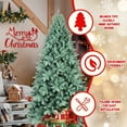 thumbnail image 4 of PE/PVC Hybrid Artificial Christmas Tree – 4ft/5ft/6ft/6.5ft/7ft/7.5ft/8ft/9ft Holiday Tree with Metal Stand, Safe & Durable, 4 of 8
