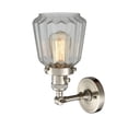 thumbnail image 2 of 203SW-SN-G142 Innovations Lighting Chatham - 1 Light Wall Sconce In Art Deco Style-12 Inches Tall and 7 Inches Wide-Brushed Satin Nickel Finish-Clear, 2 of 2