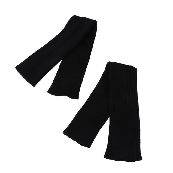 WHAMVOX  Winter Gloves Thumb Hole Arm Covers for Women Hand Miss Black