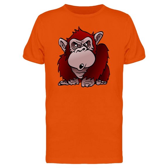 Red Monkey In Comic Style Tee Men's -Image by Shutterstock