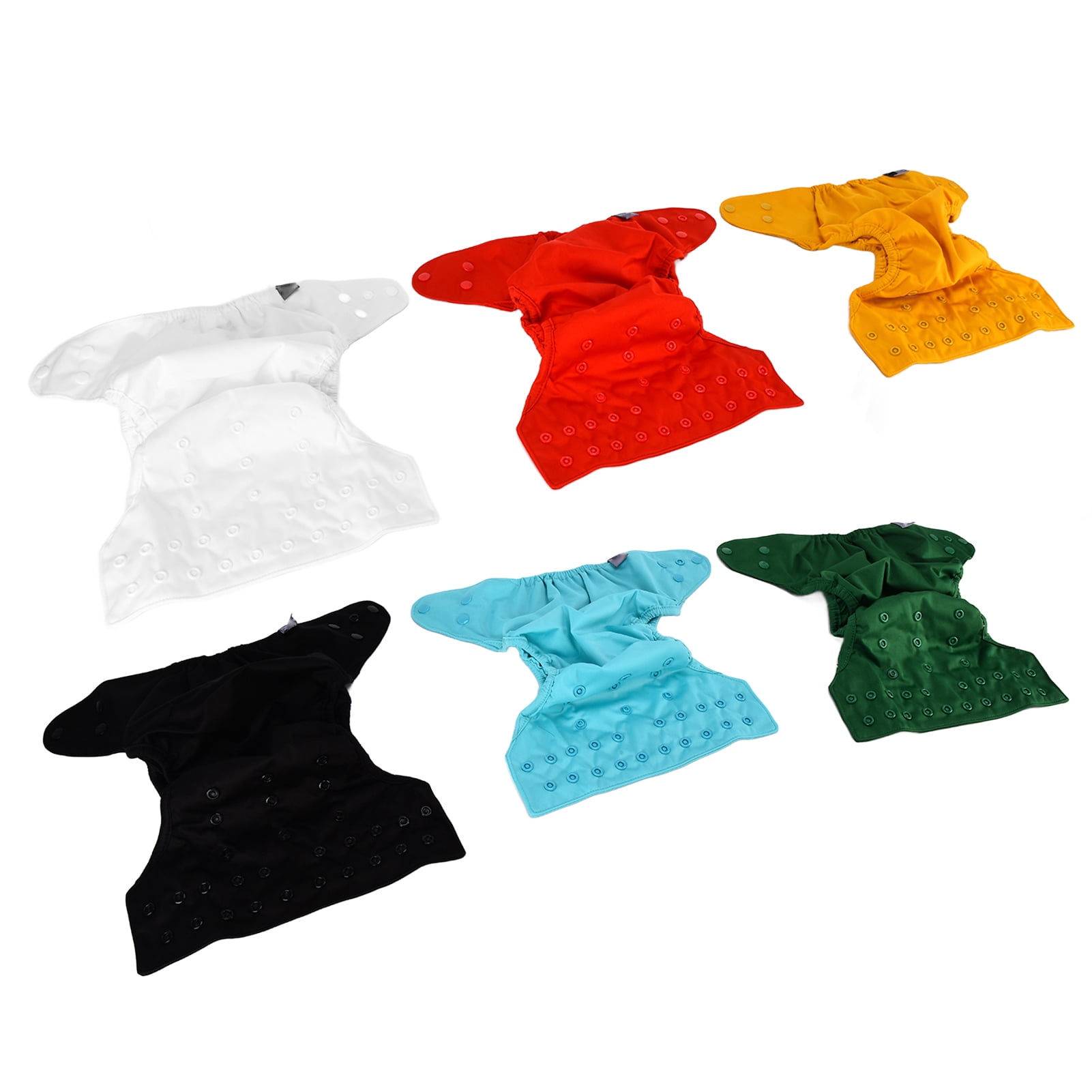 6 Pcs Baby Cloth Diaper Covers Adjustable Reusable Clothes Covers for Fitted Diapers