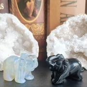 HomeLife Elephant Statue 1pc 1.57 Realistic Exquisite Collectible Living Room Bedroom Animal Sculpture Ornament Mini Elephant Ornament