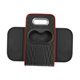thumbnail image 1 of Cojín para reposabrazos de coche, portavasos, ligero y moderno, organizador para reposabrazos de coche. Rojo negro, 1 of 9