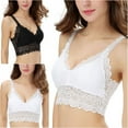 thumbnail image 6 of Women Underwear Sexy Lace Tube Tops Sexy Full Lace Bra Straps Backing V Neck Half Wrapped Chest, 6 of 13