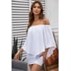thumbnail image 4 of ABPHQTO Vestido mini poncho blanco a capas para mujer, 4 of 5