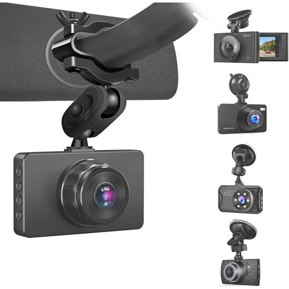 1pc Dash Cam Mount, Mirror Dash Camera Mount Holder with 16 Joints for APEMAN, UGSHDI, Old Shark, Vantrue, Rexing V1P, YI 2.7", Z-Edge, Peztio, Falcon F170, Roav, KDLINKS, Crosstour and 99% Dash Cam