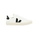 thumbnail image 1 of Tenis Veja para mujer color blanco con logo negro, agujetas blancas y suela de goma, 1 of 5