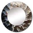 thumbnail image 2 of Designart "Tranquil Artistic Grace" Ray Rund Mirror For Wall Decor - Large Black Round Printed Mirror -Modern Round Living Room Mirror - 29" x 29", 2 of 6