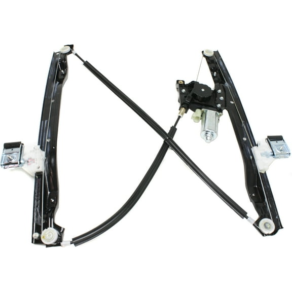 Window Regulator Compatible For 2002-2009 Chevrolet Trailblazer GMC Envoy Front, Right Passenger Power With Motor