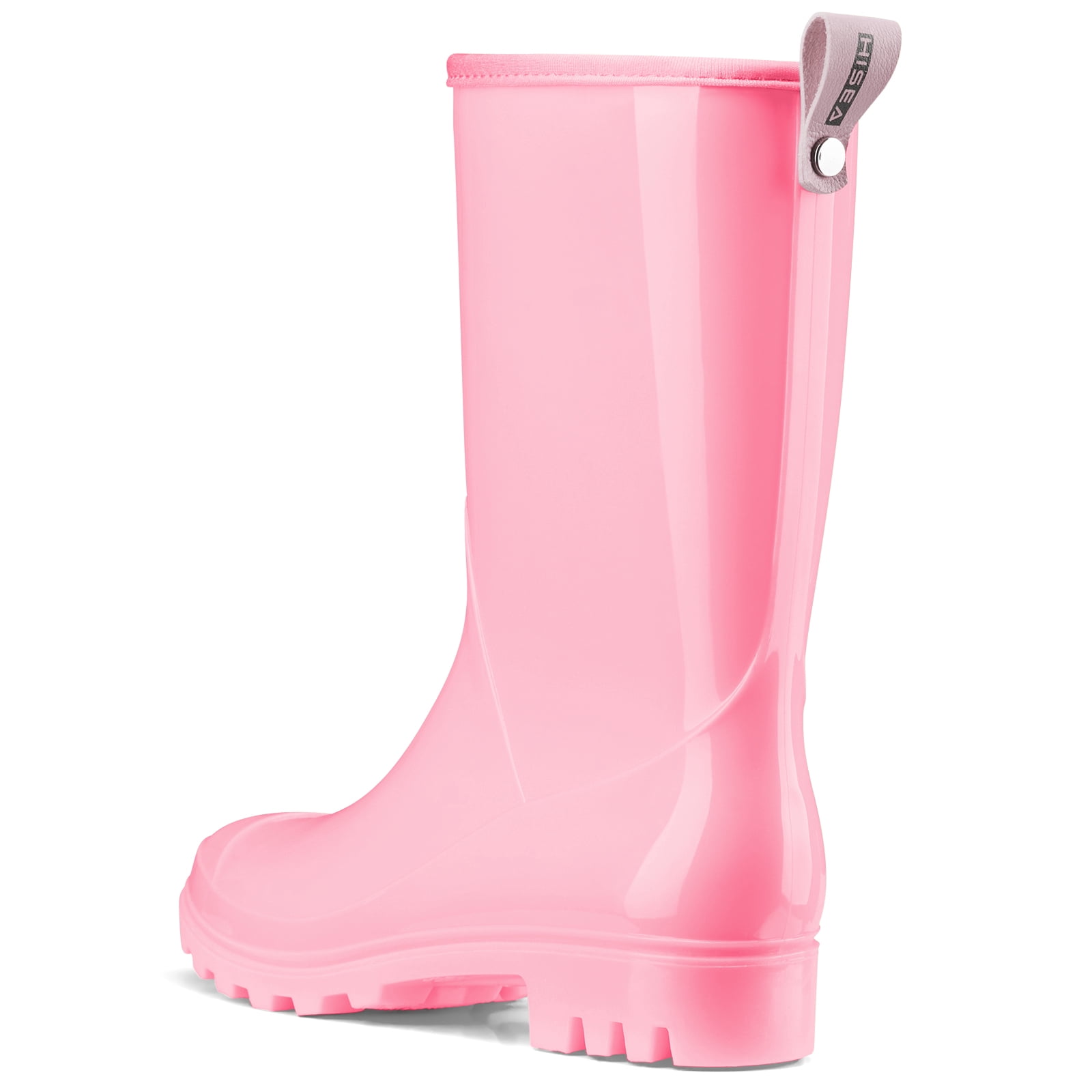 HISEA Women's Mid Calf Rain Boots Waterproof Garden Shoes Anti-Slipping Rainboots for Ladies with Comfort Insole Short Wellies Rubber Rain Shoes Outdoor Work Boots
