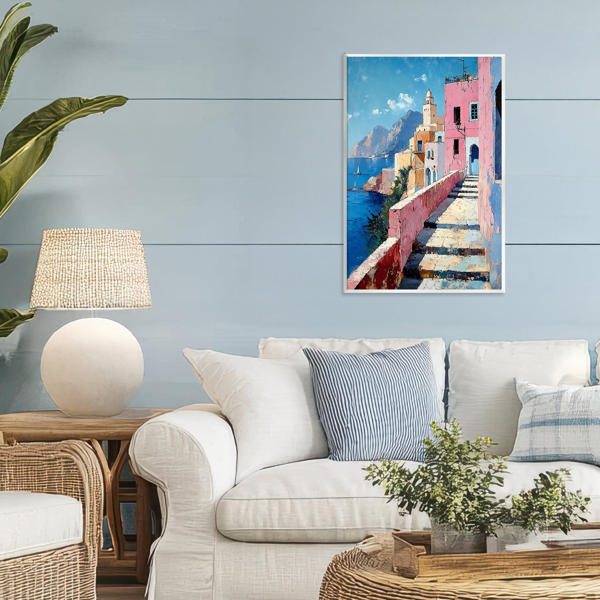 Stupell Industries Coastal Village's Sunlit Pathway Wall Plaque Art, design by Creative Studio