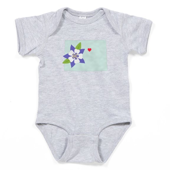CafePress - Colorado State Map - Cute Infant Bodysuit Baby Romper - Size Newborn - 24 Months