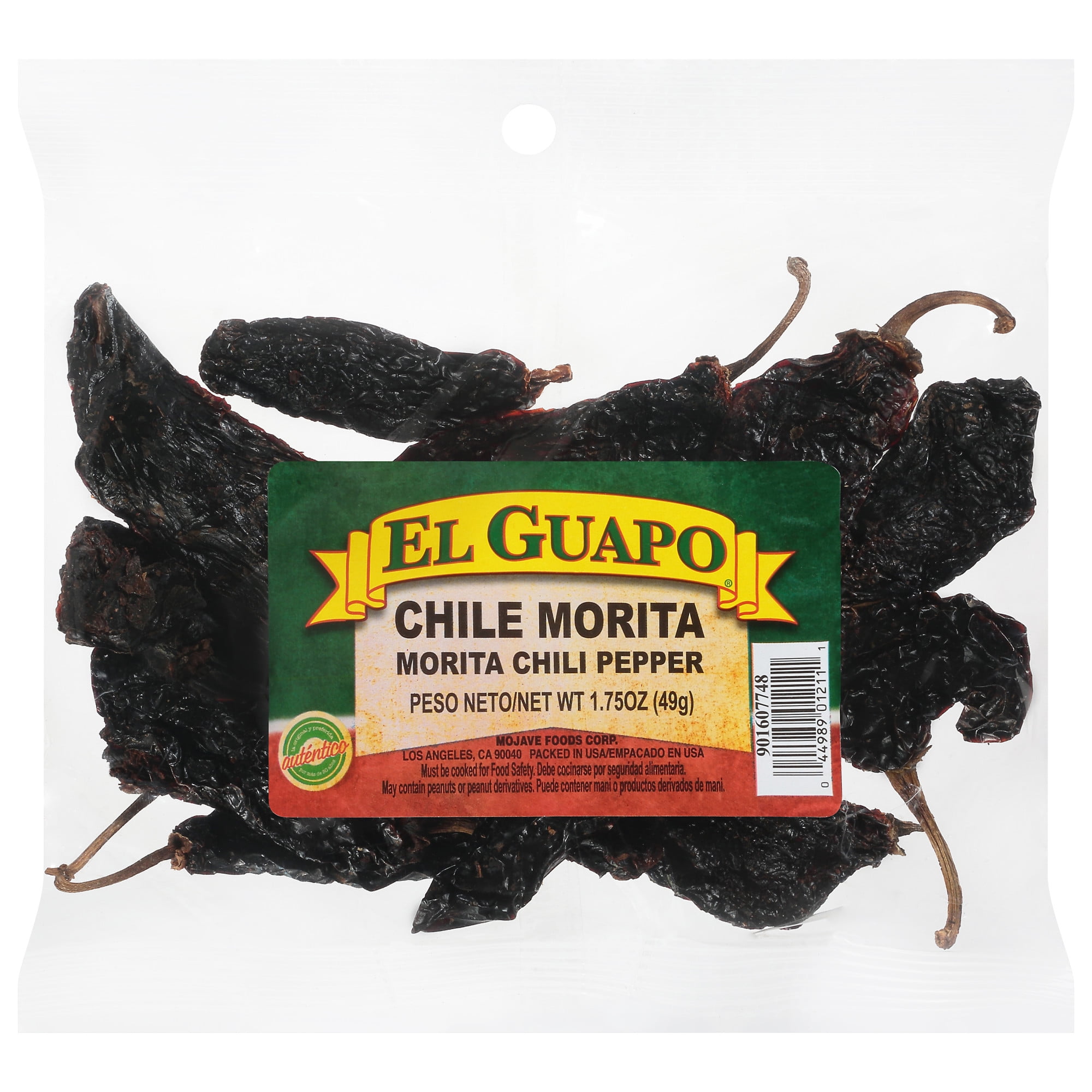 El Guapo Whole Morita Chili Pods (Chile Morita Entero), 1.75 oz