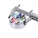 thumbnail image 4 of Pastillero redondo de 3 compartimentos con puntadas, pastillero portátil para bolsillo o bolso, pastillero decorativo de metal, organizador de medicamentos y vitaminas, 4 of 6