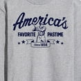 thumbnail image 3 of Instant Message - America's Favorite Pastime - Men's Long Sleeve T-Shirt, 3 of 6