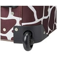 thumbnail image 4 of Rockland Fashion Softside Upright 2 Piece Luggage Set, Pink Giraffe, 4 of 6