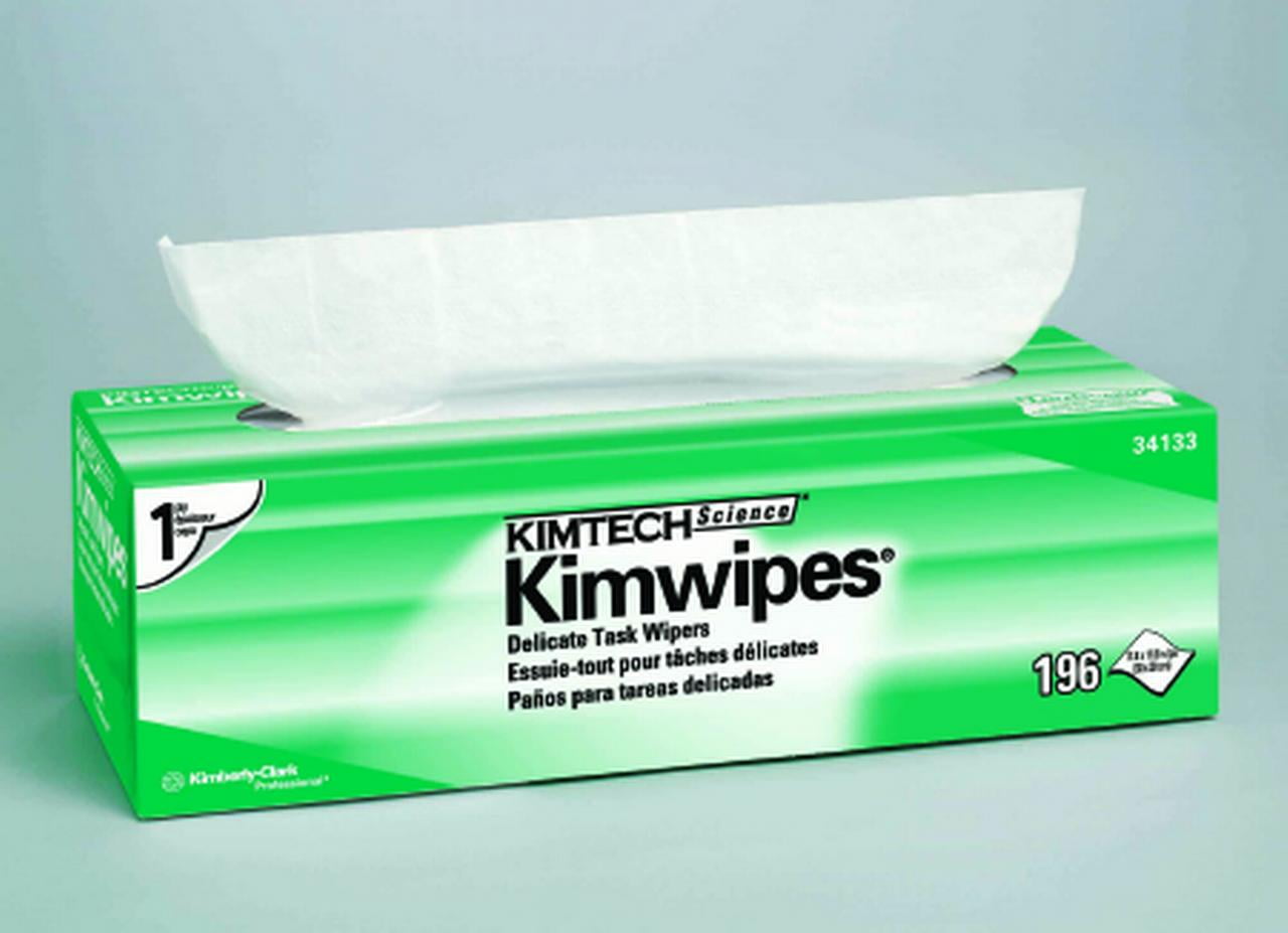 2 Boxes Kimberly Clark Kimwipes Delicate Task Wipes 1-Ply 196 Per Box 34133 