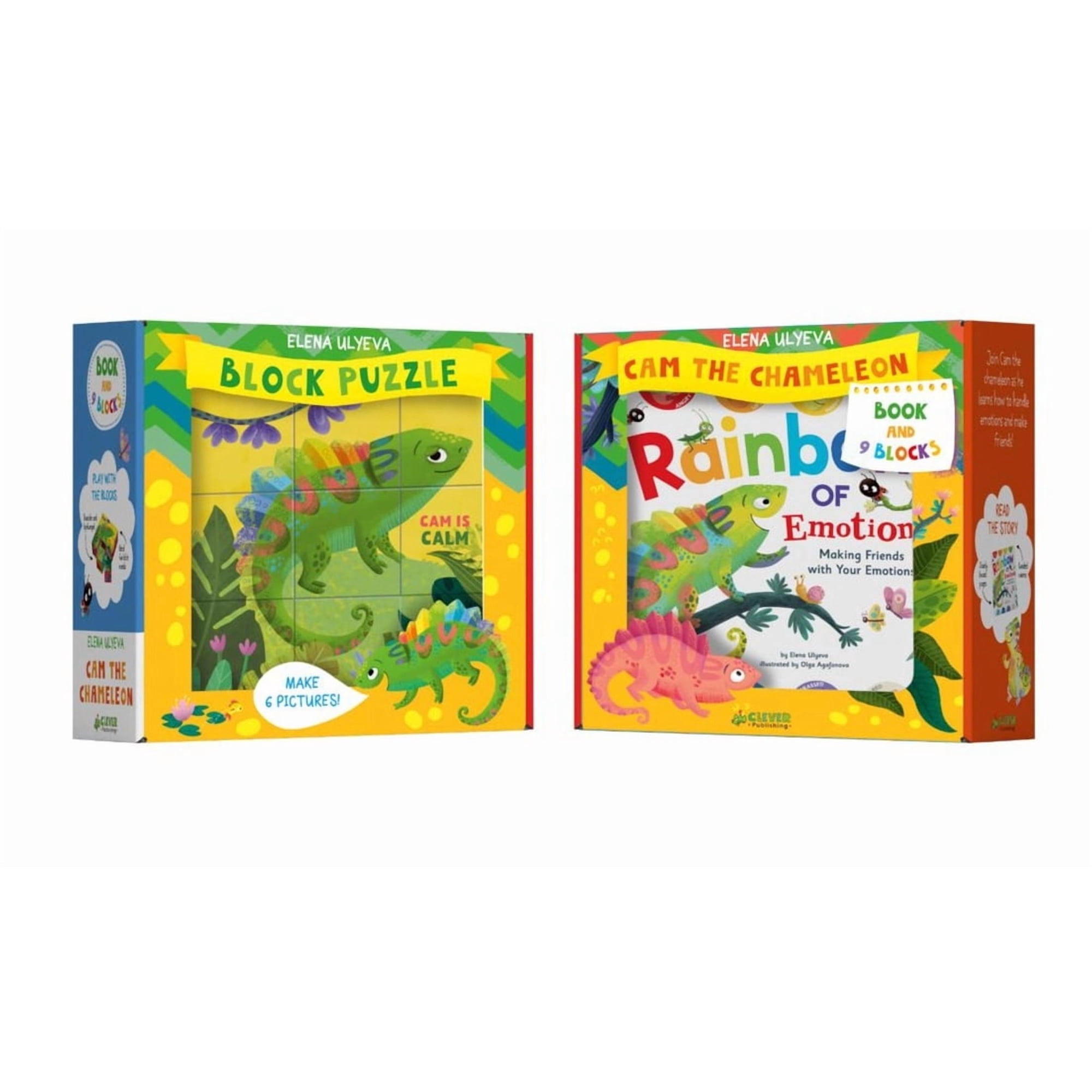 Clever Gift Sets Rainbow of Emotions Book and Blocks Set (Board Book)