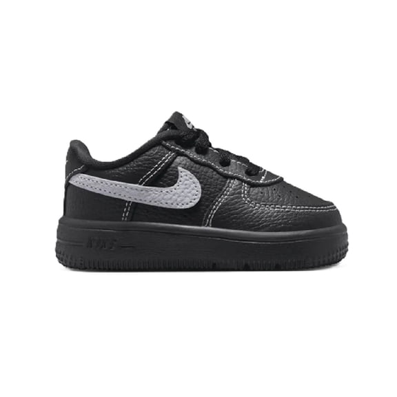 Toddler's Nike Force 1 Low LV8 3 Lace Black/Wolf Grey-Black (IM7995 003) - 3