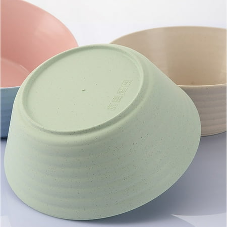 

Lcxifdre Unbreakable Wheat Straw Bowl Household Cereal Ramen Bowl Salad Bowl Reusable Bpa-Free Plastic Bowl Microwave & Dishwasher Safe