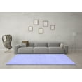 thumbnail image 3 of Ahgly Company Indoor Rectangle Solid Blue Modern Area Rugs, 2' x 5', 3 of 4