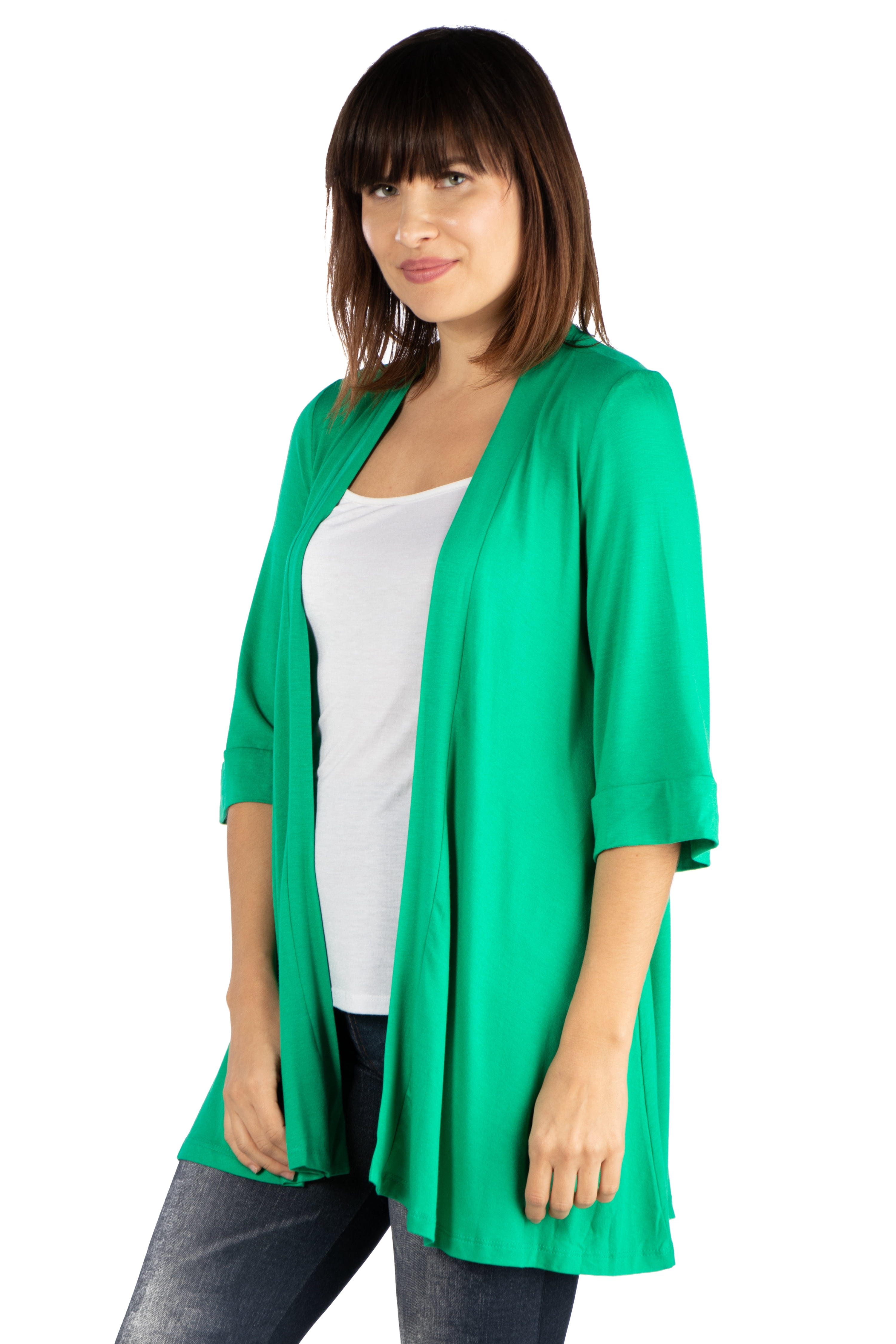Women's 3/4 Sleeve Open Shrug