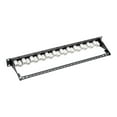 thumbnail image 2 of Tripp Lite 24-port 1u Rack-mount Cat6a/cat6/cat5e Offset Feed-through Patch Panel With Cable Management Bar, Rj45 Ethernet, Taa - Patch Panel - Rj-45 X 24 - 1u - 19" - Taa Compliant, 2 of 5
