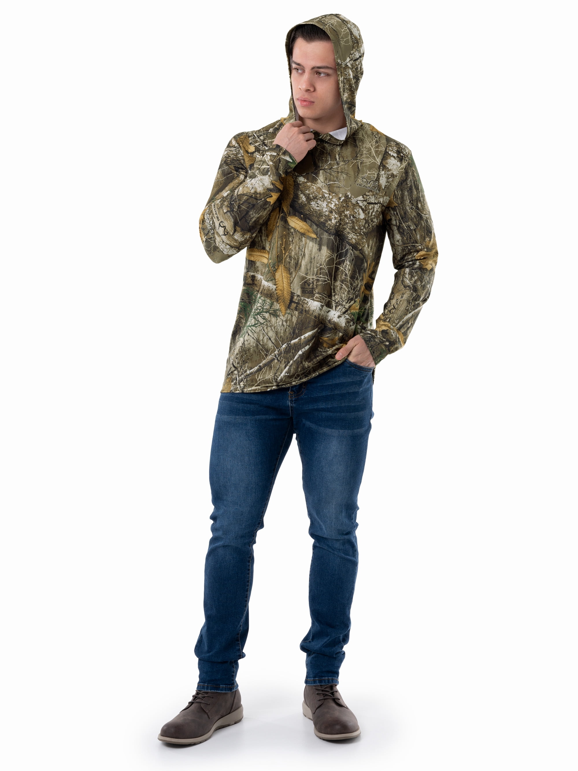 Realtree Men's Performance Hooded Camo Tee