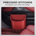 thumbnail image 5 of KOYPTL PU Leather Car Trash Can Bin Mini Auto Dustbin Garbage Organizer Multifunctional Garbage Container Bin Car Accessories Essentials Interior for Women Men Car Door Side Storage Box, 5 of 7