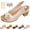 Beige,5.5, variant on Buckled Square Heel Sandals for Women Dressy, Womens Low Slingback Peep Toe Chunky Heeled Dress Sandals Wedge Shoes(Beige,11)