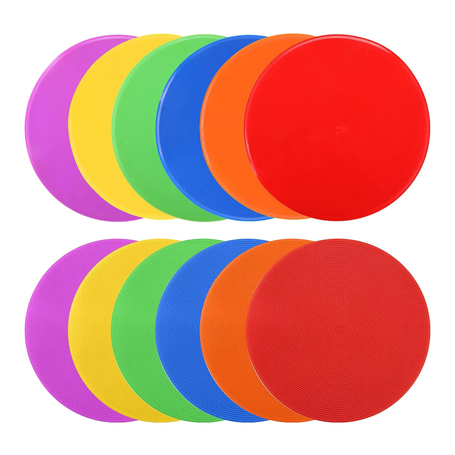 12 Pack 9 Inch Spot Markers Floor Dots Non Slip Agility Markers for