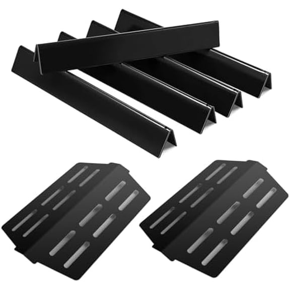 Grill Replacement Parts (Flavorizer Bars, Heat Deflector) for Weber Genesis 300 Series (E/S 310/320/330 Front-Mounted Control), Fits Weber 7620 7621 7622 | Garden & Patio