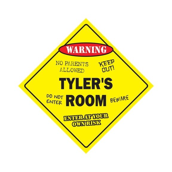 SignMission X-Tylers Room 12 in. Tylers Crossing Zone Xing Room Sign