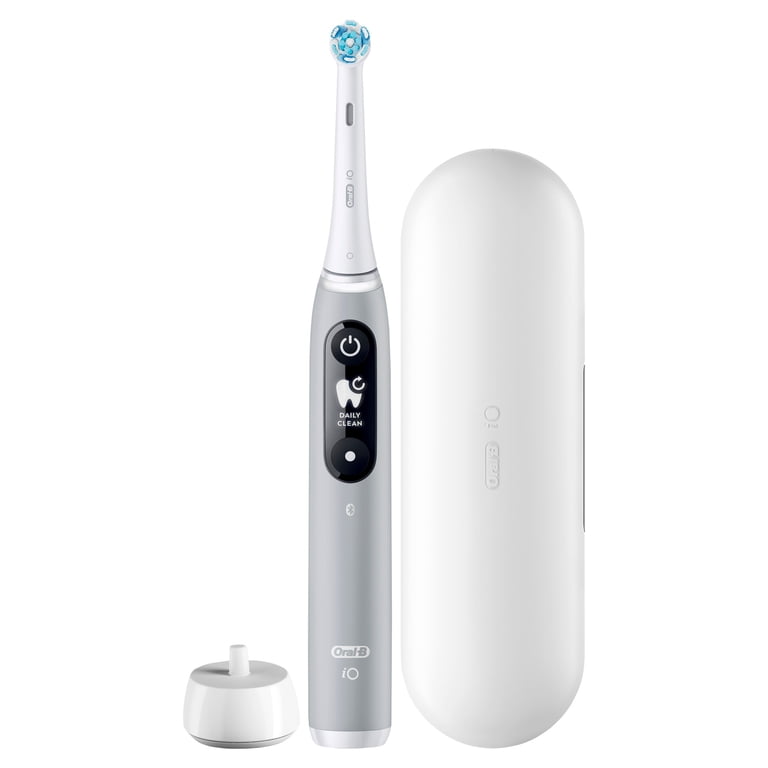 Oral-B iO Series 6 Electric Toothbrush, Gray Opal, with AI