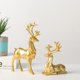 thumbnail image 4 of Gwong Decoración hogareña 2 unids / set Figurine Figurine activo poses origami diseño resina reno reno pareja escultura para escritorio Gwong 21084285, 4 of 6