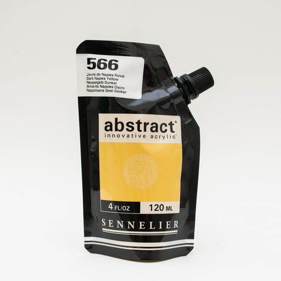 Sennelier Abstract Acrylic, Satin, 120ml, Dark Naples Yellow
