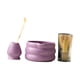 thumbnail image 2 of Juego de 4 piezas para de matcha, soporte para batidor, tazón de té de inicio, regalos, tazón de matcha de cerámica, batidor de matcha para Púrpura, 2 of 9
