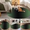 thumbnail image 5 of Round Rugs 3Ft, Green Black Ombre Round Area Rug Washable Indoor Throw Carpet, Modern Gradient Abstract Art Small Non Slip Circle Rug for Bedroom Living Room Home Decor Aesthetic, 5 of 8