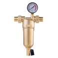 thumbnail image 2 of Siphon Backwas Pre-filter Hot Water Filter Whole Brass Purifier System Stainless Steel Mesh Prefiltro With Gauge Hot Water, 2 of 7