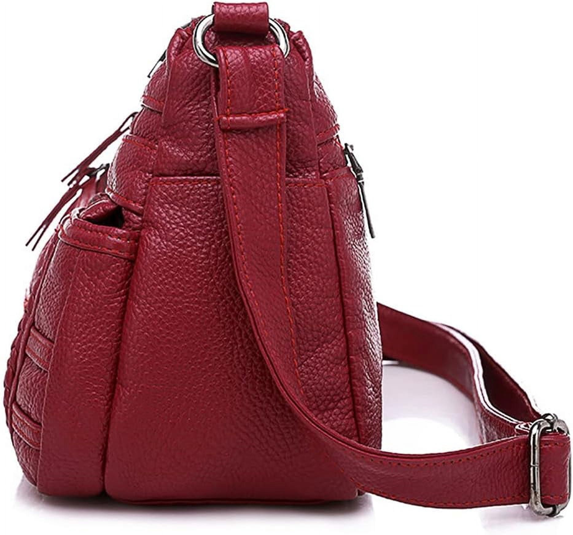 Shoulder Bag for Women, Soft PU Leather Purses with Multi Pockets Crossbody Bag Pocketbooks for Daily Use Travel