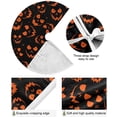 thumbnail image 5 of RYLABLUE Jupe de Sapin de Noël Orange Effrayant pour Décoration de Fête Intérieure Extérieure 48 Pouces, 5 of 5