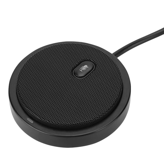 NFTIGB Omnidirectional USB Desktop Microphone for Computer Conference and Video Calling, 360 Degree Pickup, High Fidelity Sound with 78.74 inches / 2m Cable, Black Color