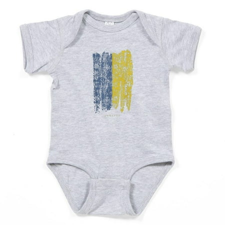 

CafePress - Vintage Ukraine Flag Retro Ukrainian Fla Body Suit - Cute Infant Bodysuit Baby Romper - Size Newborn - 24 Months
