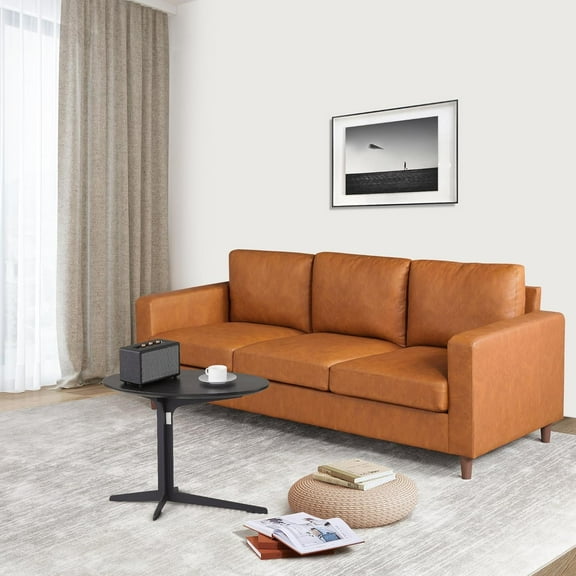 Sofa for Living Room,85"Couch with Comfy Cushions,3 Seater Sofas,Comfy Leather Couches for Living Room,Bedroom,Apartment,Small Space