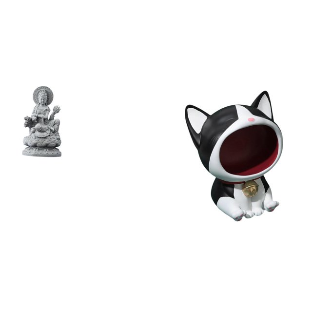 Escultura De Figura De Gato Guan Yin, Arte Feng Shui, Adorno Artesanal, Estatua De Buda Femenina, Centro De Mesa Decorativo Para Interior, Mesa, Pasillo, Dormitorio, Escritorio.